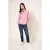 White Stuff Funnel Sweat Top Dark Pink
