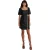 Lovedrobe Jacquard-feestjurk voor dames (Zwart)