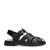 Sacha leren sandalen zwart