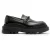 AllSaints Alexia Chain Loafer Black Shine