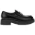 Moschino City Love Abrasive Calfskin Loafers Black
