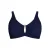 Zizzi voorgevormde bikinitop SLINO met ribstructuur donkerblauw