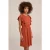 We Fashion Dress Midi Light Brown