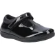 Hush Puppies Caitlin T-Bar Meisjes Zwart Leren Schoenen