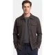 R2 Amsterdam Overshirt Bruin Herringbone overshirt 134.OVERSHIRT.008/041