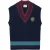 Lacoste Unisex gebreid vest voor volwassenen met embleem (Marine)