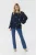 Blouse met lange mouwen Loose fit Dress blue with mulitcolor emb blue