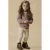 LIL’ ATELIER MINI slim fit legging ecru/lichtroze