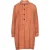 Tencel oranje overhemdjurk