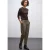Street One Dames Gemêleerde broek met detail in Bruin