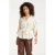 Smashed Lemon Blouse met structuurstreep en tailleceintuur |