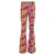 LOOXS little regular waist gebloemde flared broek rood