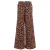 LOOXS little wide leg joggingbroek met hartjes – bruin