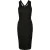 Urban Classics Dames geribbelde mouwloze midi-jurk