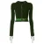 Puma x Rihanna Fenty Zip Up Green Womens Sweaters met lange mouwen 577245 02