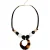 White Stuff Lilium Suede Bead Necklace Black Multi