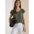 Shirt met afhangende schouders en uitgesneden detail