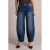 Yest high barrel jeans – donkerblauw