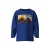 NAME IT MINI rechtvallende longsleeve met print – blauw