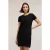 Motivi Knitted Wool Blend Sheath Dress Black