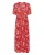 Kaffe Jurk ‘KAisolde’  vuurrood / zwart / wit