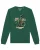 Watapparel Sweatshirt ‘ T-Rex Fahrrad ‘  donkergroen / gemengde kleuren