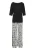 VIVANCE Pyjama ‘Dreams’  zwart / offwhite