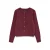 VERO MODA rechtvallend gebreide vest – donkerrood