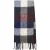 White Stuff Shelly Brushed Check Scarf Navy