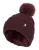 Heat Holders Dames Winter Bont Pom Pom Beanie Muts – Wijn
