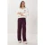 Hoge Taille Geweven Wijde Broek