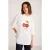 Oversized T-shirt met print en ronde hals