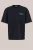 WE Fashion – Heren loose-fit heavyweight T-shirt met embroidery en print – Loose fit – Donkerblauw – Katoen –