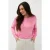 EsQualo Sweater Raglan Basic Knit Rose