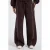 America Today wide leg joggingbroek – donkerbruin