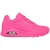 Skechers Dames Uno Stand On Air Wedge Sneakers (Felroze)