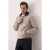 TRENDYOL MAN Heren Grijs Colorblock Lang Oversized Sweatshirts