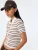 Koton Gebreid vest  chocoladebruin / oudroze / wit