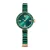 Swarovski Analoog horloge  goud / groen