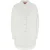 Wit Katoenmix Oversized Jasje