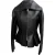 Givenchy peplumjasje van zwart leer