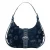 Desigual denim schoudertas met bloemen blauw