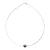 Halsketting OMEGA van Zilver 925 Rhodium vermeerd en Echte Gecultiveerde Tahiti Parel Rond 9-10 mm