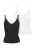 Urban Classics Top  zwart / wit