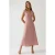 V-hals Zachte Touch Midi-jurk