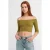 Dames Off-shoulder Crop Blouse