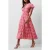 French Connection  Cass Delphine Ss V Nk Midi Dress True Red