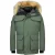 Beluomo Lange parka jas met bontkraag