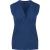 Blauwe Faux Wrap Mouwloze Top