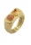 Haze&Glory Ring  goudgeel / goud / lichtrood